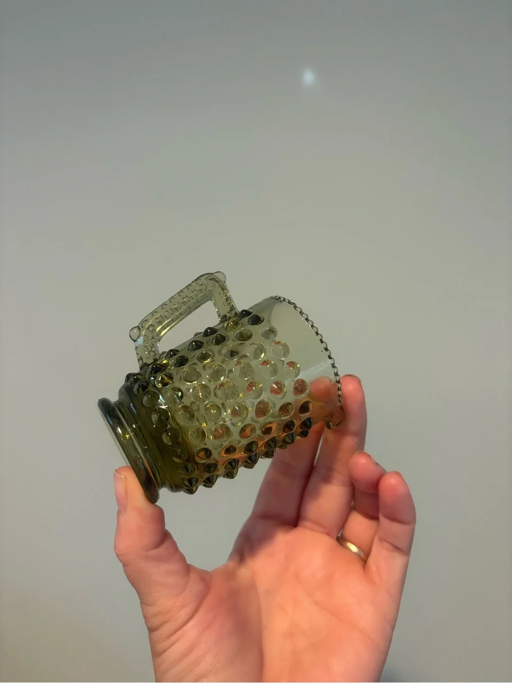 vintage Fenton Art Glass miniature creamer ✨